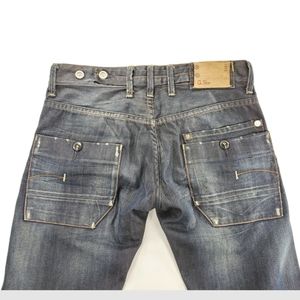 G Star Raw 3301 Straight Leg Buttonfly Jeans